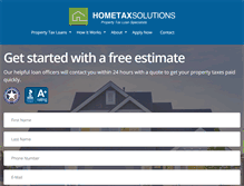 Tablet Screenshot of hometaxsolutions.com